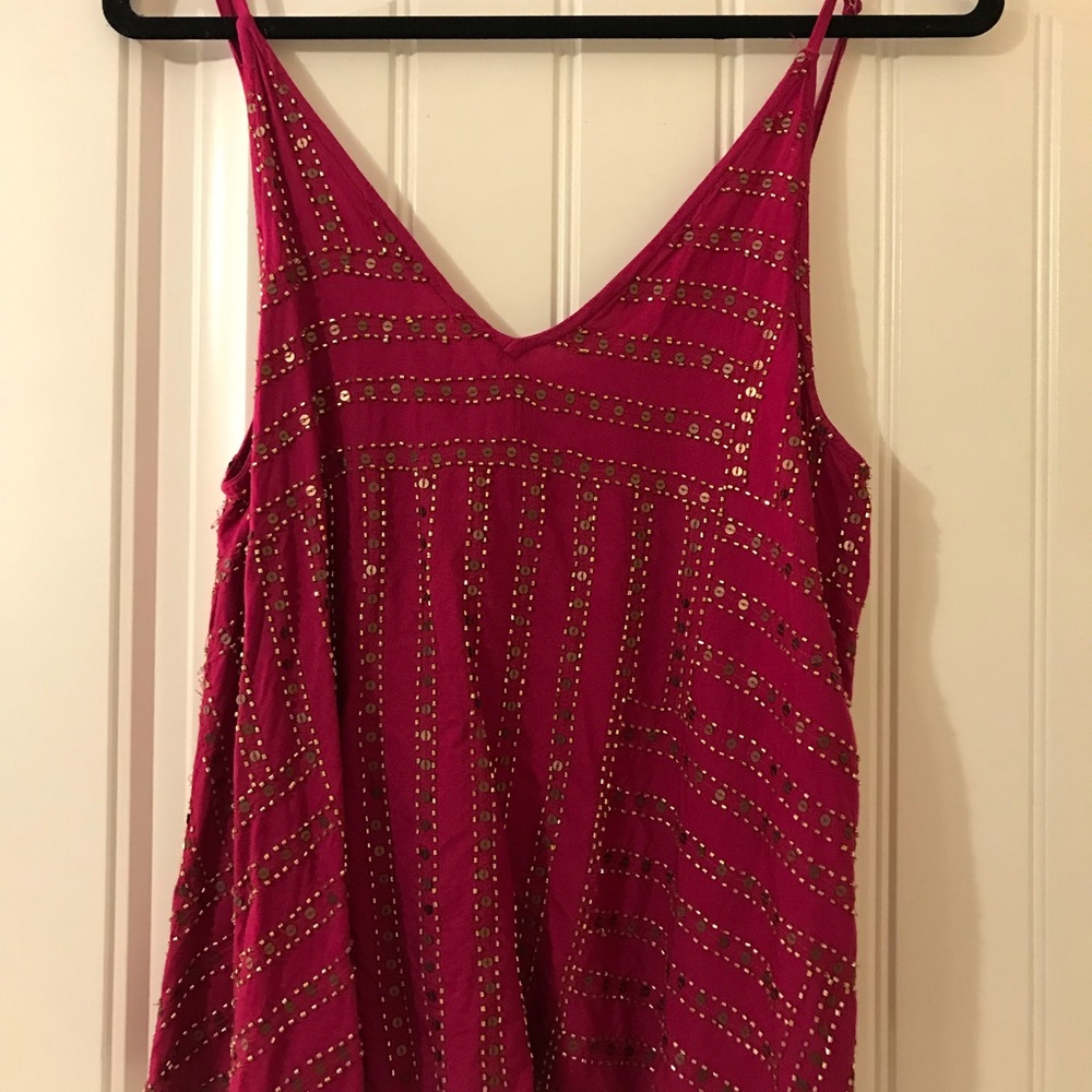 Free people beaded embellished top